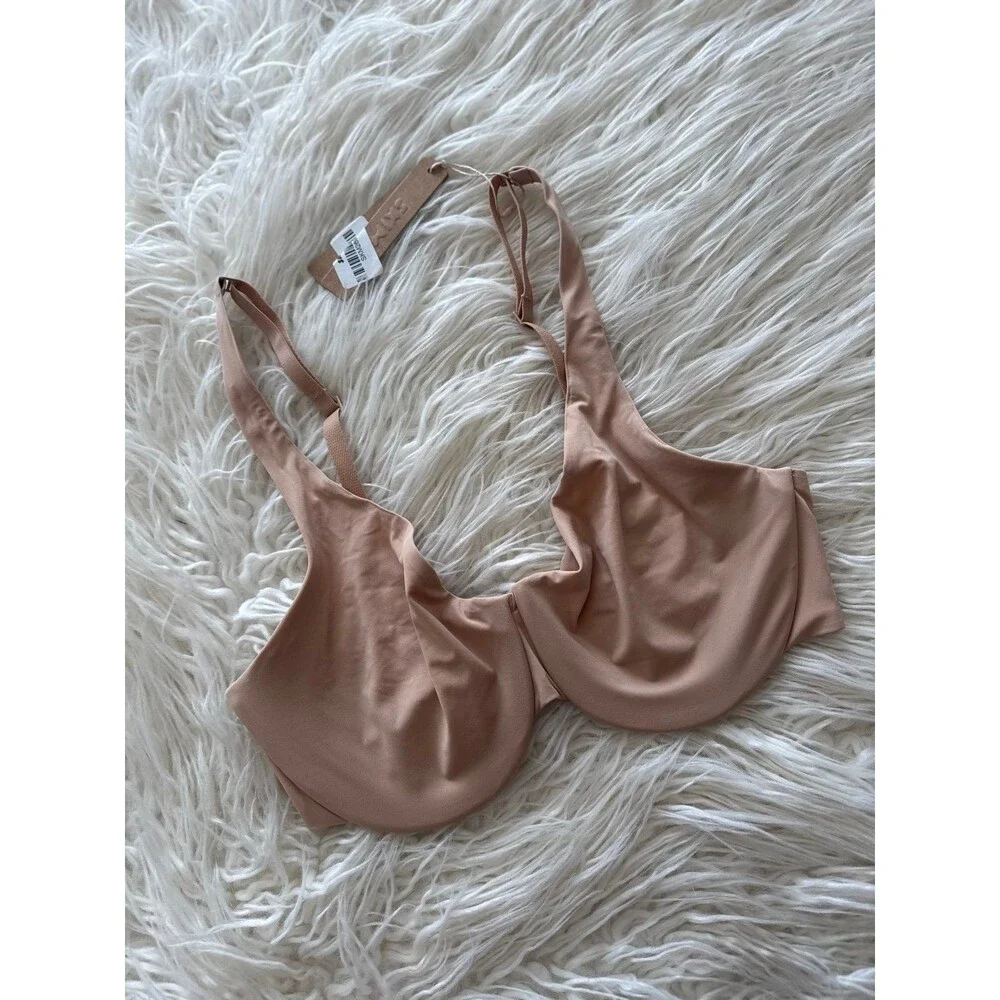 Skims Smoothing Intimates Unlined Minimizer Bra Clay Size 36DD - Picture 3 of 7